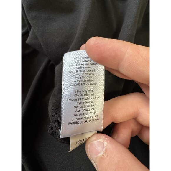 LuLaRoe‎ Black Solid Hi-Lo T Shirt Dress Size Small Polyester Beachy Flowing - Picture 7 of 9